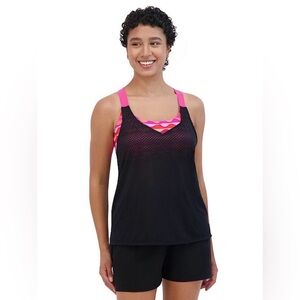 NWT ZeroXposur Slipstream 2-in-1 swim top